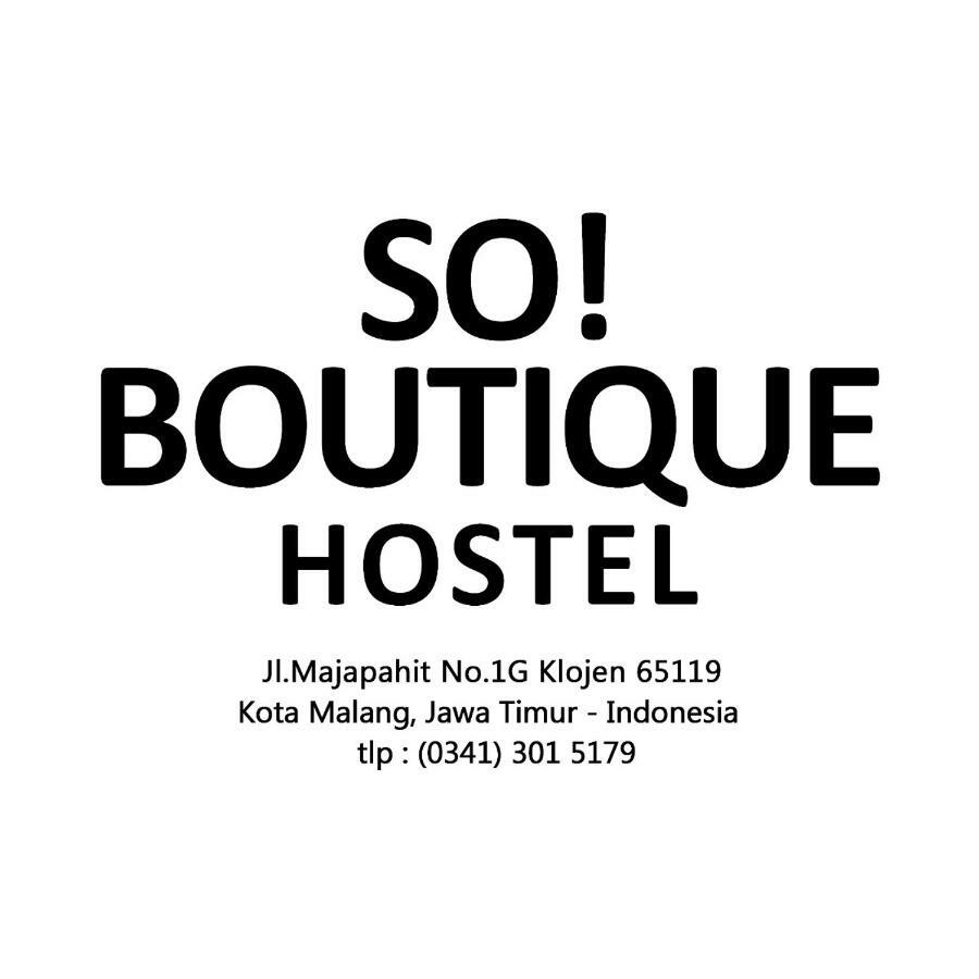 So! Boutique Hostel Malang Esterno foto